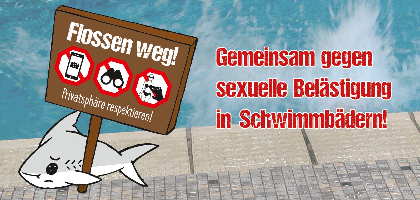 „Flossen weg!“ Das Waldwarmfreibad Miesau macht mit!  SWR und Gleichstellungsbeauftragte der Kreisverwaltung zu Besuch