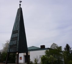 Kirchturm der Protestantischen Gemeinde Bruchmühlbach