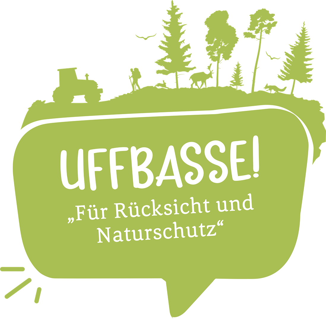 Uffbasse Logo Uffbasse " Für Rücksicht und Naturschutz"