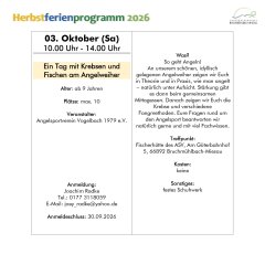 Abbildung des Ferienprogramm in den Herbstferien 